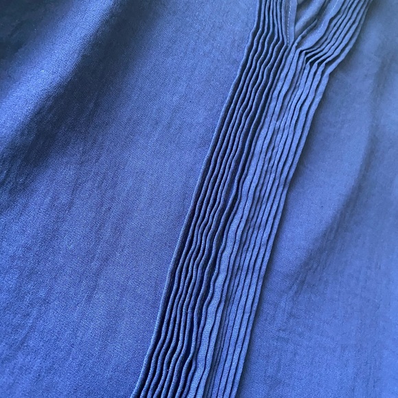 Excellent condition Zara indigo blue sheer blouse - Picture 3 of 4